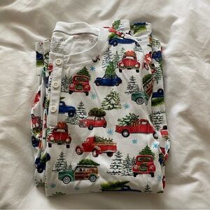 Hart + Land womens pima cotton Christmas car pajamas NWT